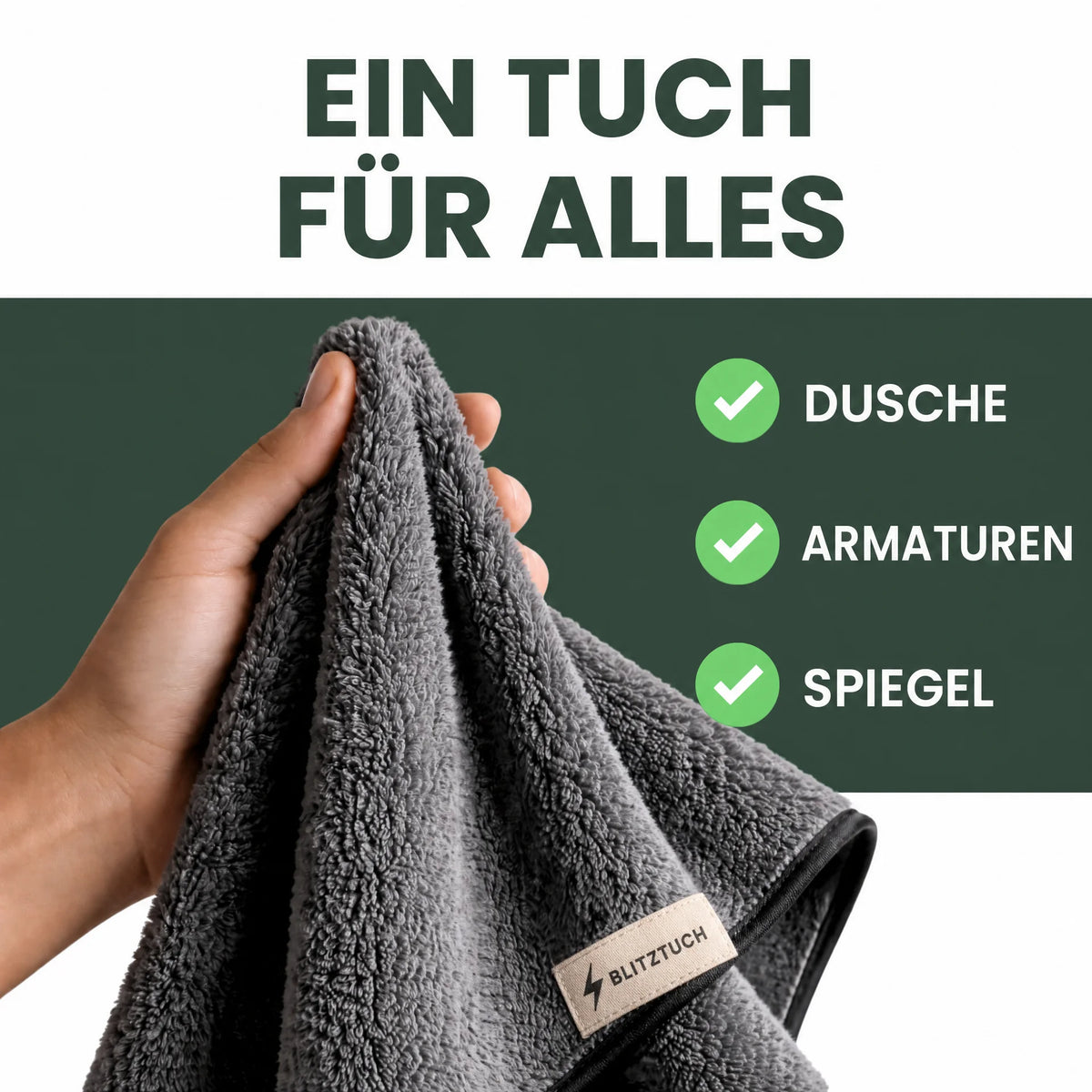 BlitzTuch™ XXL – Blitzblank ohne Chemie