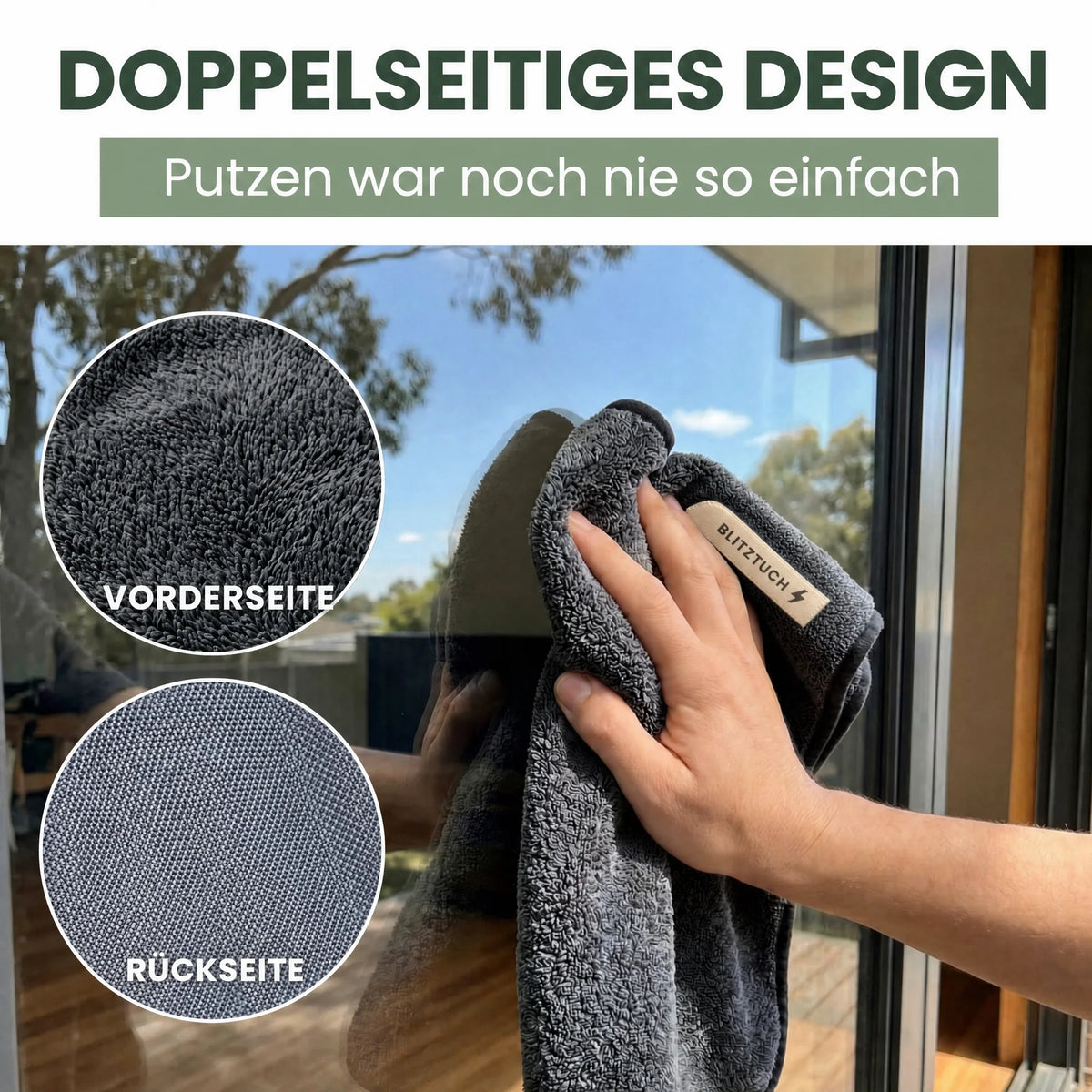 BlitzTuch™ XXL – Blitzblank ohne Chemie