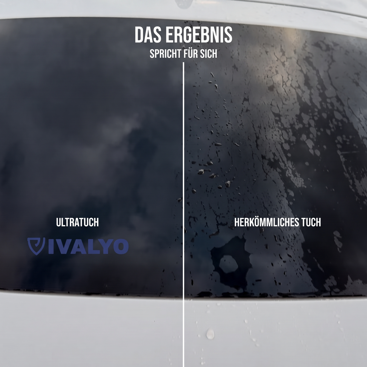 Das Ergebnis spricht fuer sich - UltraTuch vs herkoemmliches Tuch